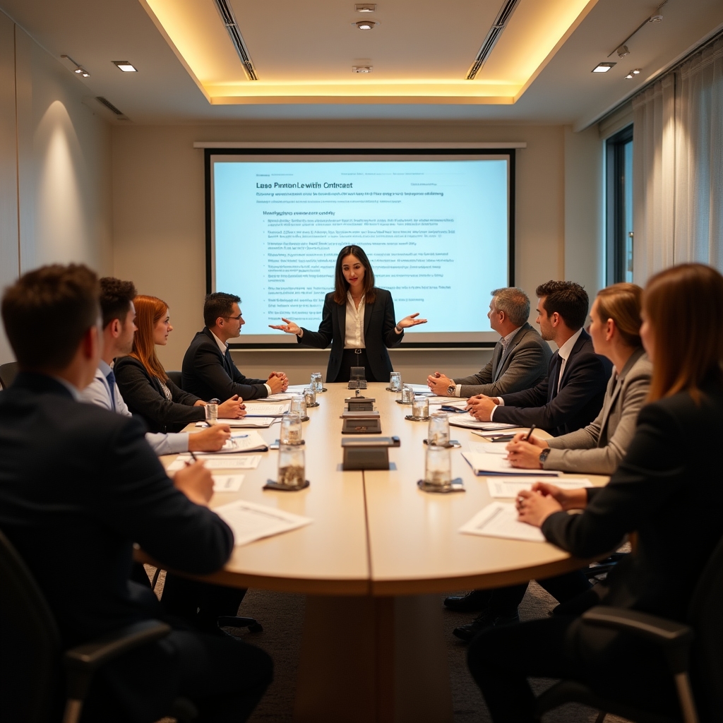 Participants engaging in a rental education workshop